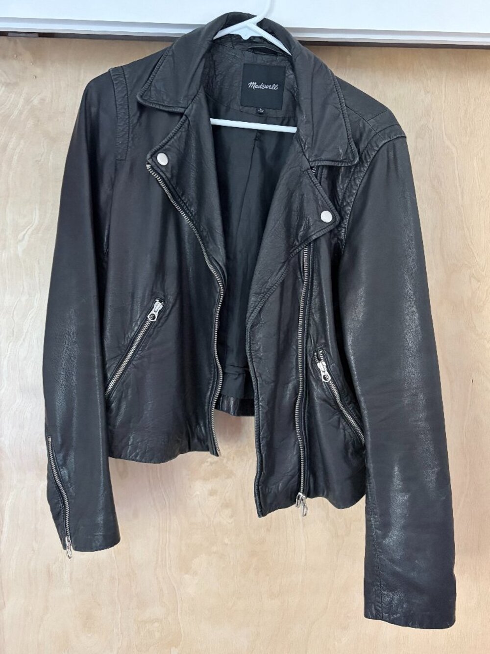 Madewell Washed Leather Motorcycle Jacket